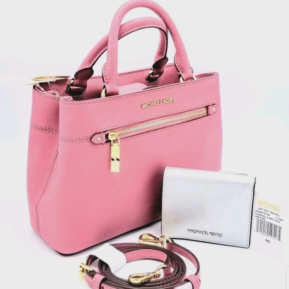 Michael Kors Saf Leathr Hailee Satchel/Wallet - Picture 2 of 14